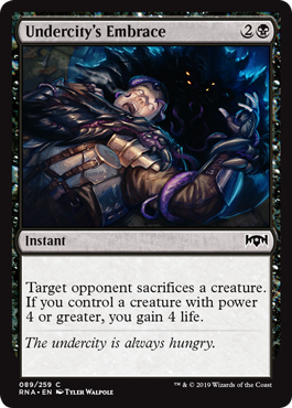Undercity's Embrace (Ravnica Allegiance) Light Play