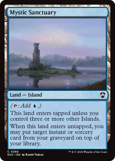 Mystic Sanctuary (Commander: Secrets of Strixhaven) Light Play