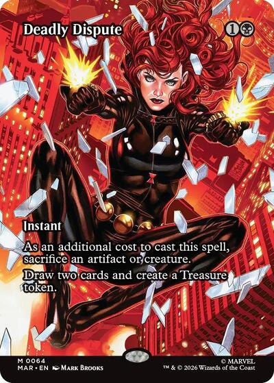 Deadly Dispute (Borderless) (Marvel Eternal-Legal) Light Play