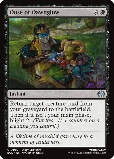 Dose of Dawnglow (Lorwyn Eclipsed) Light Play Foil