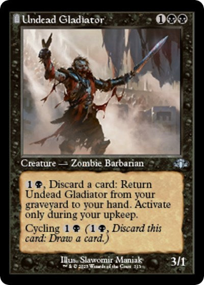 Undead Gladiator (Retro Frame) (Dominaria Remastered) Light Play Foil