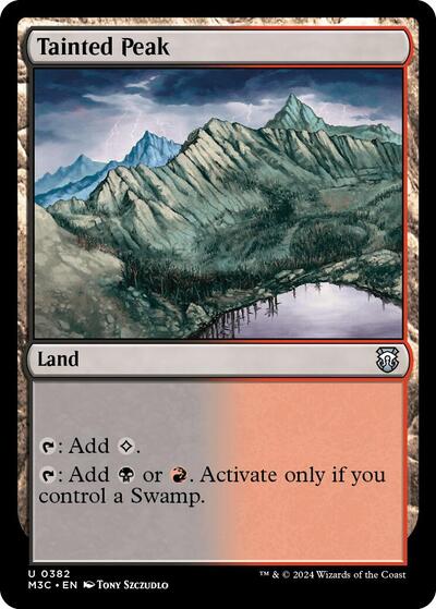 Tainted Peak (Commander: Modern Horizons 3) Light Play