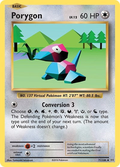 Porygon (XY - Evolutions) Light Play Reverse Holofoil