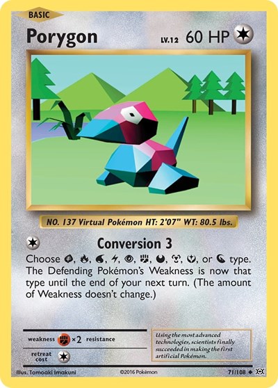 Porygon (XY - Evolutions) Light Play Reverse Holofoil
