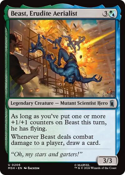 Beast, Erudite Aerialist (Marvel Super Heroes) Light Play