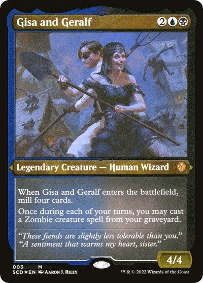 Gisa and Geralf (Foil Etched) (Commander 2022 Starter Decks) Light Play Foil