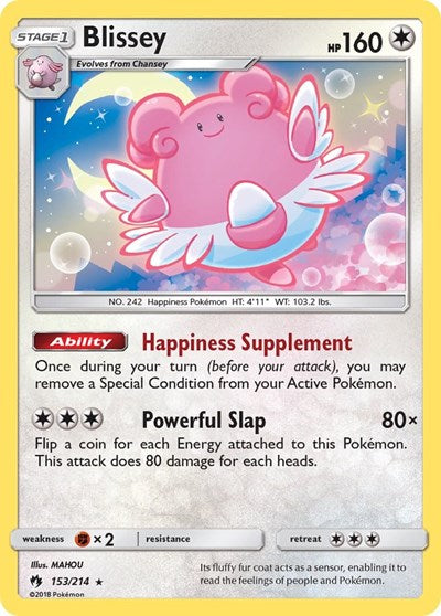 Blissey (SM - Lost Thunder) Light Play Holofoil