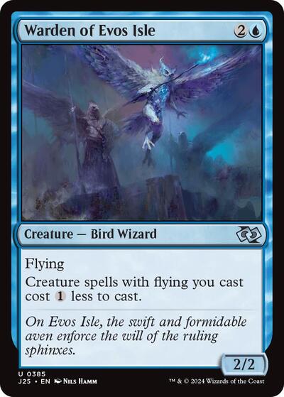 Warden of Evos Isle (Foundations Jumpstart) Light Play