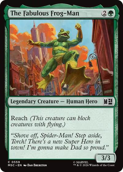 The Fabulous Frog-Man (Commander: Marvel Super Heroes) Light Play
