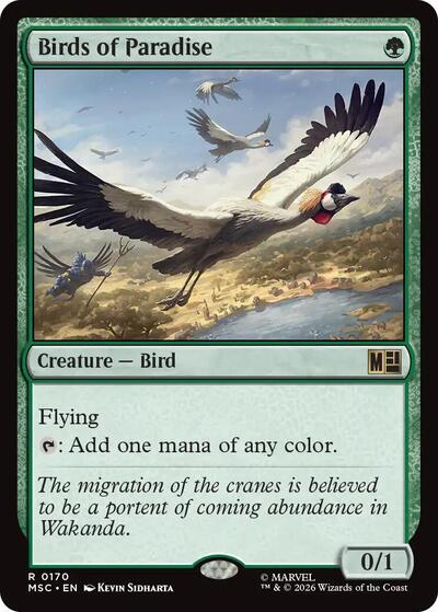 Birds of Paradise (Commander: Marvel Super Heroes) Light Play