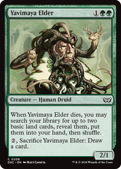 Yavimaya Elder (Commander: Duskmourn: House of Horror) Light Play