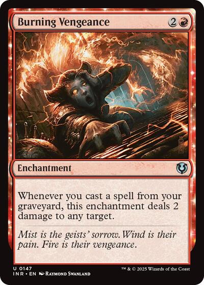 Burning Vengeance (Innistrad Remastered) Light Play