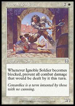 Ignoble Soldier (Mercadian Masques) Light Play