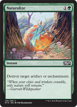 Naturalize (Magic 2015 Core Set) Light Play