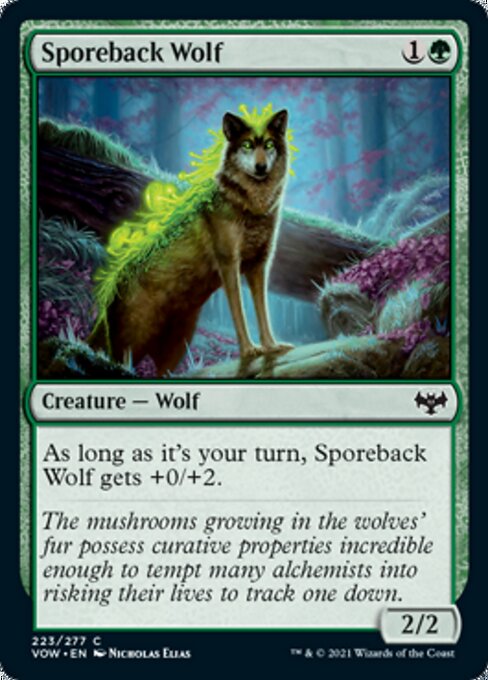 Sporeback Wolf (Innistrad: Crimson Vow) Light Play