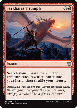 Sarkhan's Triumph (Dragons of Tarkir) Light Play