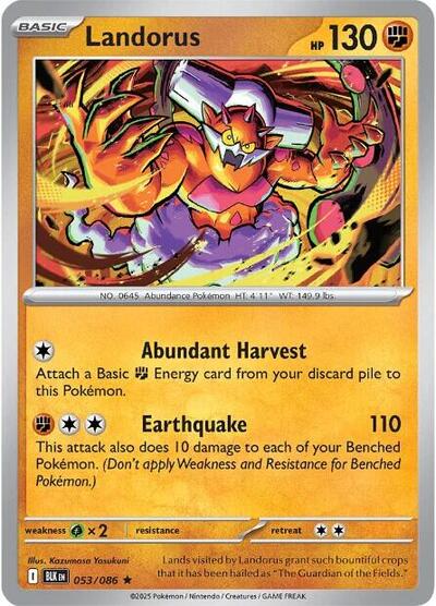 Landorus (SV: Black Bolt) Light Play Holofoil
