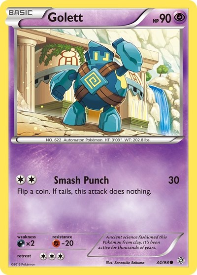 Golett (XY - Ancient Origins) Light Play