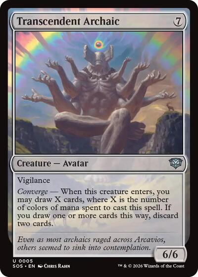 Transcendent Archaic (Secrets of Strixhaven) Light Play