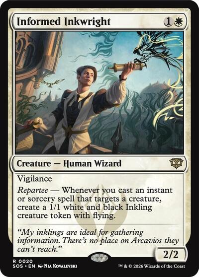 Informed Inkwright (Secrets of Strixhaven) Light Play Foil