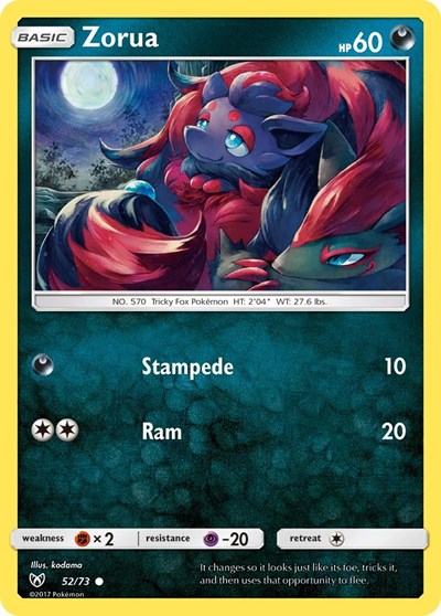 Zorua (Shining Legends) Light Play