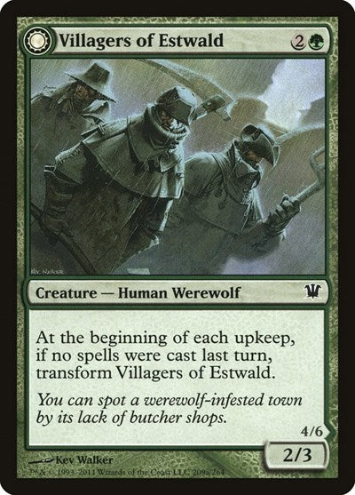 Villagers of Estwald (Innistrad) Light Play