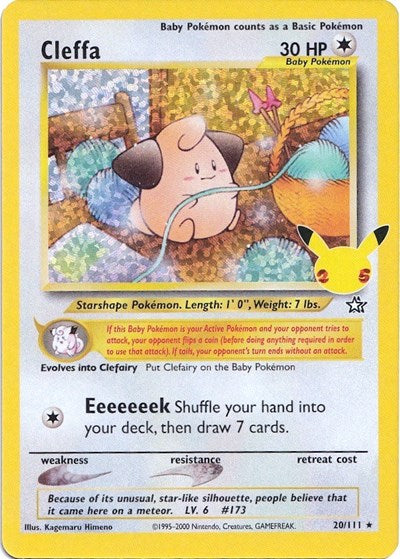 Cleffa (Celebrations: Classic Collection) Light Play Holofoil