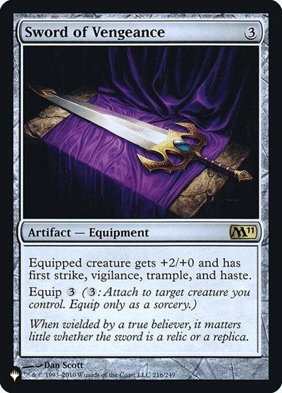 Sword of Vengeance (Secret Lair Commander: Heads I Win, Tails You Lose) Near Mint Foil