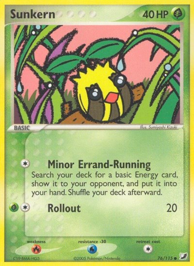 Sunkern (Unseen Forces) Damaged / Poor