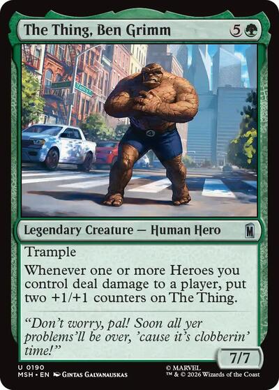 The Thing, Ben Grimm (Marvel Super Heroes) Light Play