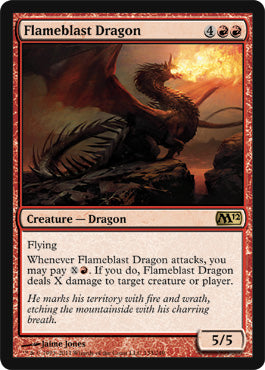 Flameblast Dragon (Magic 2012 Core Set) Damaged / Poor