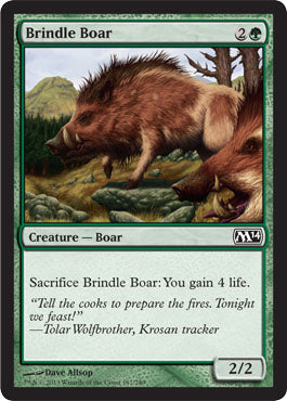 Brindle Boar (Magic 2014 Core Set) Light Play