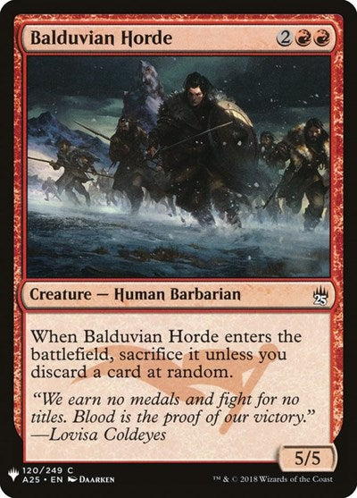 Balduvian Horde (Mystery Booster) Light Play