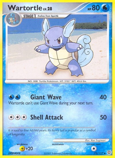 Wartortle (Secret Wonders) Light Play