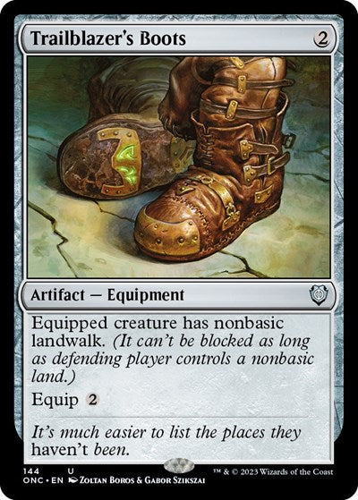 Trailblazer's Boots (Commander: Phyrexia: All Will Be One) Light Play