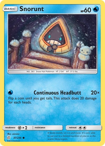 Snorunt (SM - Cosmic Eclipse) Heavy Play