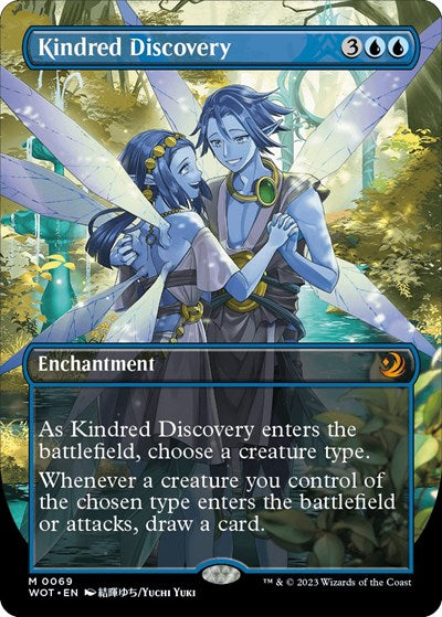 Kindred Discovery (Anime Borderless) (Wilds of Eldraine: Enchanting Tales) Light Play