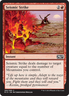 Seismic Strike (Magic 2015 Core Set) Light Play