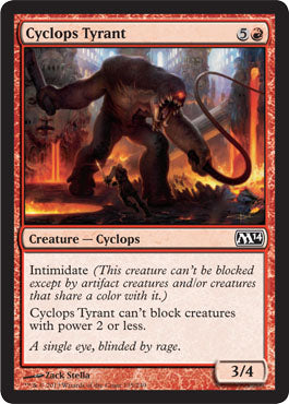 Cyclops Tyrant (Magic 2014 Core Set) Light Play