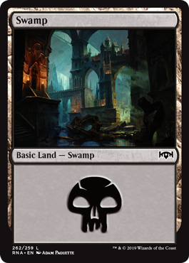 Swamp (Ravnica Allegiance) Light Play Foil