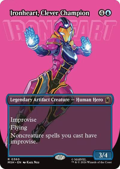 Ironheart, Clever Champion (Borderless) (Marvel Super Heroes) Light Play