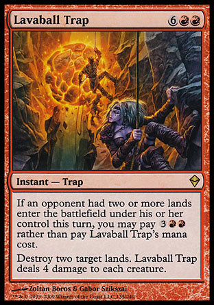 Lavaball Trap (Zendikar) Light Play