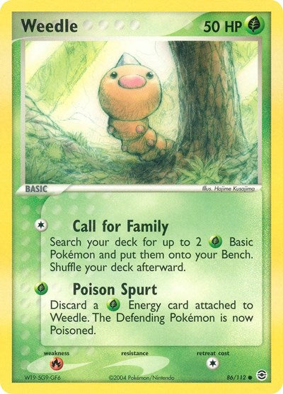 Weedle (FireRed & LeafGreen) Medium Play