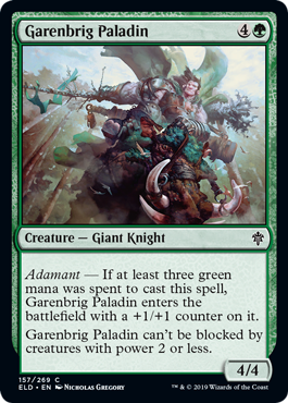 Garenbrig Paladin (Throne of Eldraine) Light Play