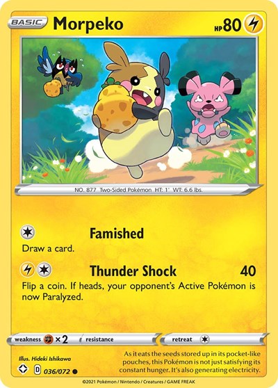Morpeko (036) (Shining Fates) Light Play