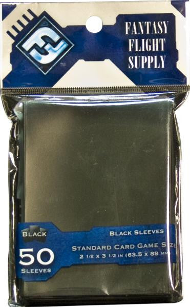 Fantasy Flight Games Black Standard Sized Sleeves