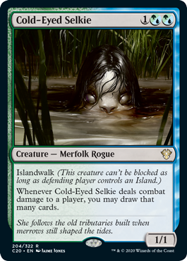 Cold-Eyed Selkie (Commander 2020 Ikoria) Light Play