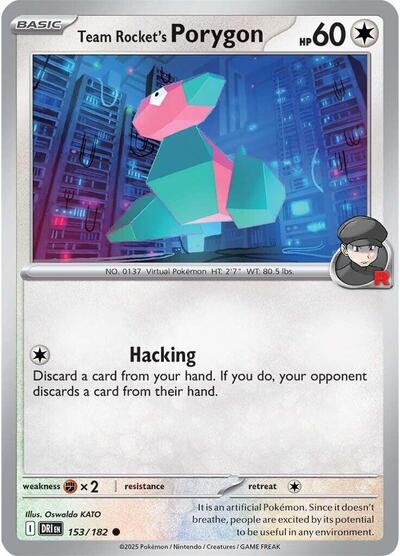 Team Rocket's Porygon (SV10: Destined Rivals) Light Play