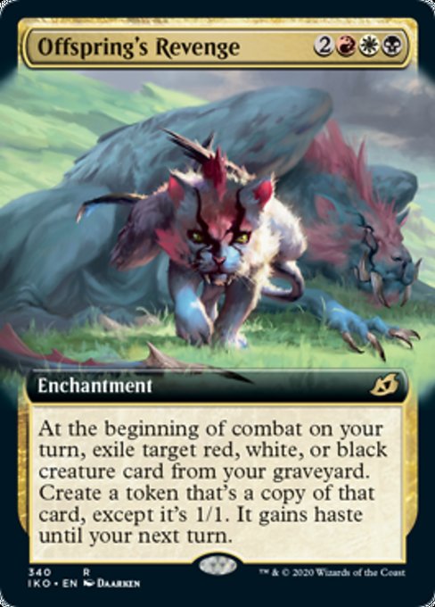 Offsprings Revenge (Extended Art) (Ikoria: Lair of Behemoths) Light Play