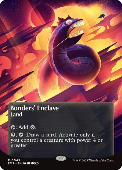 Bonders' Enclave (0049) (Borderless) (Stellar Sights) Light Play Foil
